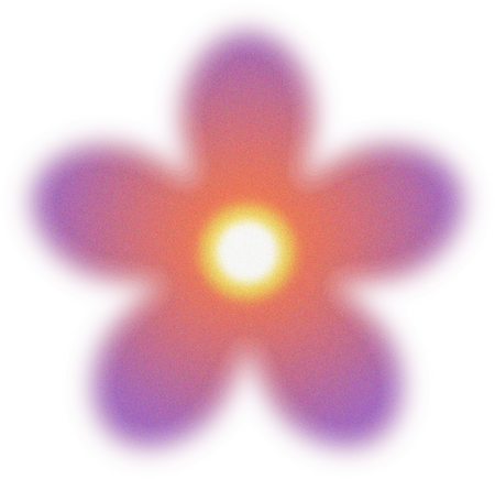 Blurry Glowing Gradient Flower 